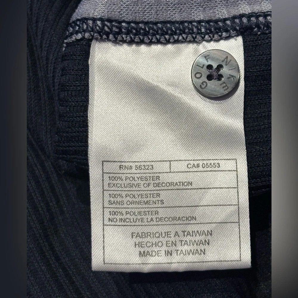 Nike Golf Dri-FIT UV 1/4-Zip Pullover - Textured Blue/Grey - Men's M - Picture 4 of 5